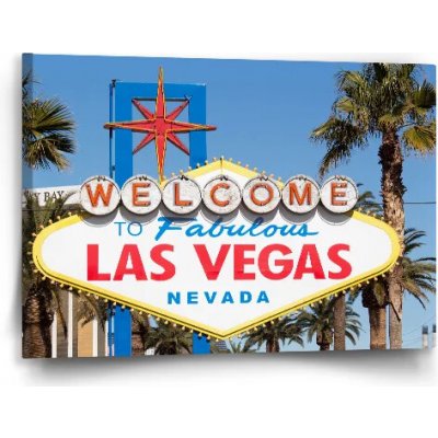 Sablio Obraz Welcome to Las Vegas - 60x40 cm – Hledejceny.cz