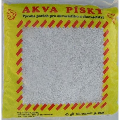 Akva písek č.11 bílý 2-4 mm, 3 kg