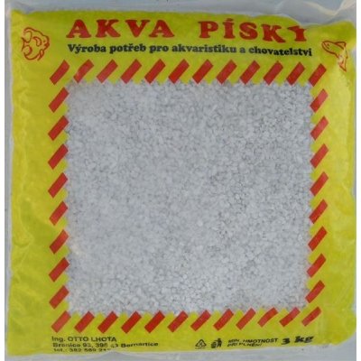 Akva písek č.11 bílý 2-4 mm, 3 kg – Zboží Dáma