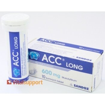 ACC LONG POR 600MG TBL EFF 10