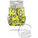 Petit Lulu novorozenecká kalhotková Fluffy Organic Monkey Business