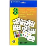 Centropen Šablony k foukacím fixům SET D+ písmena a číslice – Zbozi.Blesk.cz