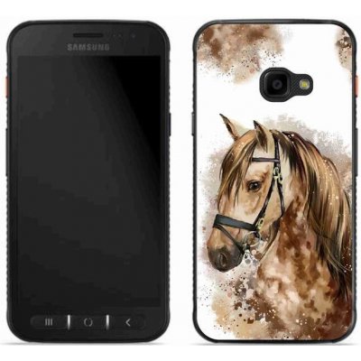 Pouzdro mmCase Gelové Samsung Galaxy Xcover 4S - hnědý kreslený kůň – Zboží Mobilmania