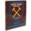 Fotbalfans Plechová cedule West Ham United Home Changing