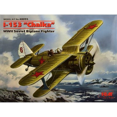 ICM Polikarpov I-153 ChaikaSoviet WWII Biplane Fighter Čajka 48095 1:48
