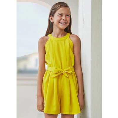 Mayoral overal šifónový s páskem žlutý – Zboží Dáma