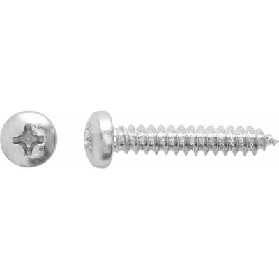 Vrut do plechu s půlkulatou hlavou PH2 plný závit ocel A2 3,5 x 9,5 mm, 12 ks – Hledejceny.cz