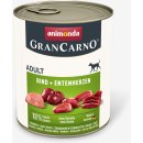 Animonda Gran Carno Hovězí & kachní srdce 0,8 kg