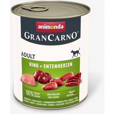 Animonda Gran Carno Adult hovězí a kachní srdce 800 g