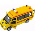 Teddies Auto ambulance kov/plast 15cm na baterie se světlem se zvukem na zpětné natažení 6ks v boxu – Zboží Mobilmania