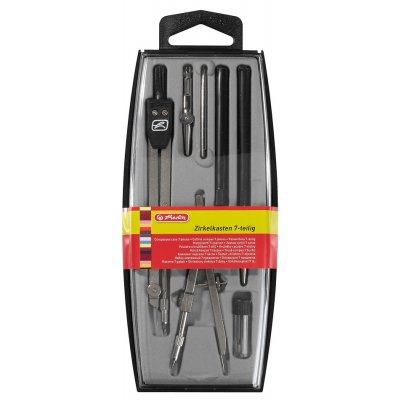 Herlitz Rýsovací souprava 7-dílná černá – Zboží Dáma