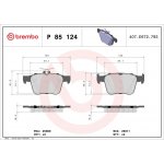 Sada brzdových destiček BREMBO P85124 – Hledejceny.cz