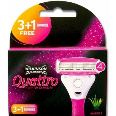 Wilkinson Sword Quattro for Women Sensitive 4 ks – Zboží Mobilmania