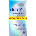 Durex Invisible Regular Fit 20 ks – Zboží Dáma