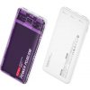 Powerbanka Wekome WP-353 10000 mAh fialová / průhledná