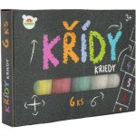 Teddies Křídy barevné chodníkové 6ks – Zbozi.Blesk.cz
