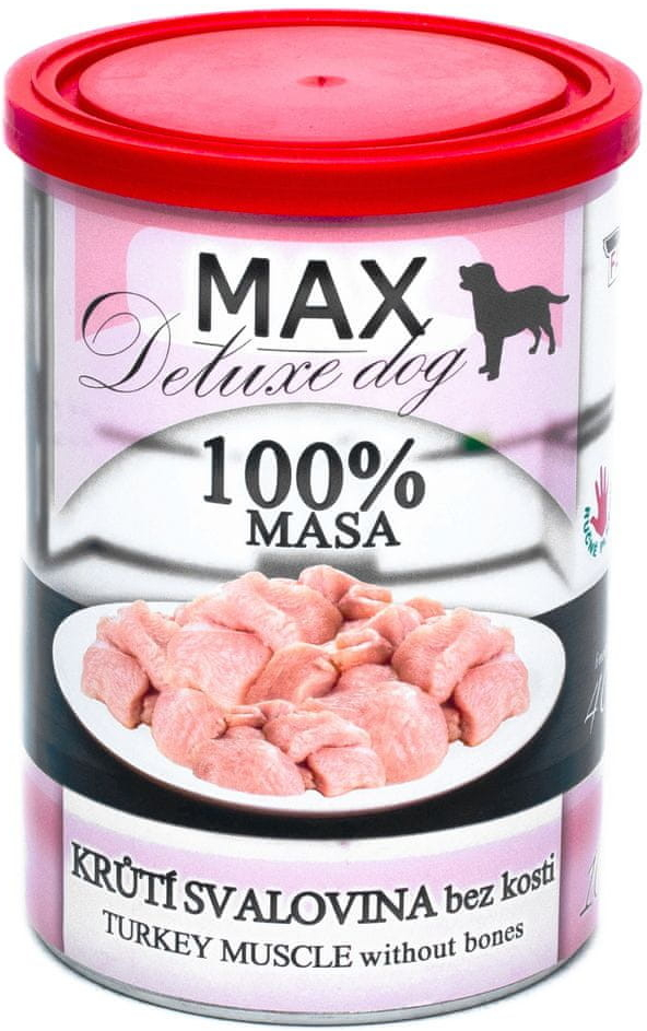 Max Deluxe Adult krůtí svalovina bez kosti 6 x 400 g