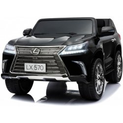 HračkyZaDobréKačky elektrické autíčko Lexus LX570 lakované černá DK-LX570