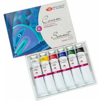 Sonnet akrylové barvy sada 6x46 ml – Hledejceny.cz
