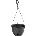 Prosperplast RATOLLA ROUND W květináč závěsný antracit 24.3 cm – Zboží Mobilmania