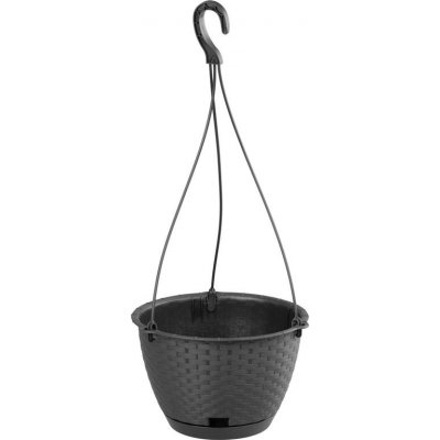 Prosperplast RATOLLA ROUND W květináč závěsný antracit 24.3 cm – Zboží Mobilmania
