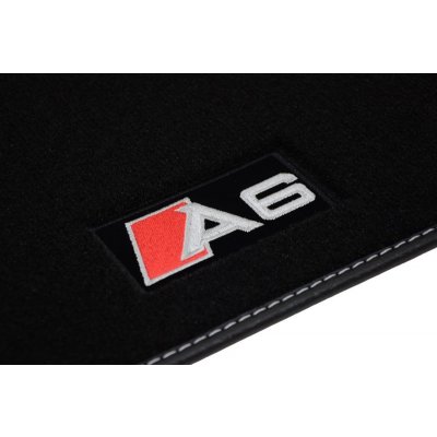 Koberce textilní SiRN Audi A6, C7, 2011 - 2018 Logo A6 COMBI + SEDAN – Zboží Mobilmania