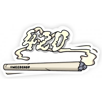 Samolepka 420 joint - weedshop – Hledejceny.cz