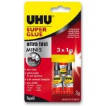 UHU Super Glue Minis 3x1g – Zboží Mobilmania