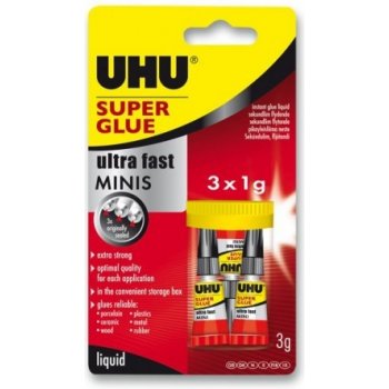 UHU Super Glue Minis 3x1g