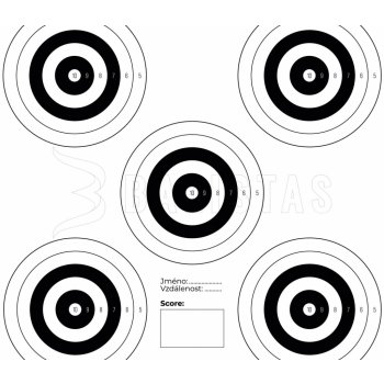 Terč Venox 14x14 5 terčů 100ks