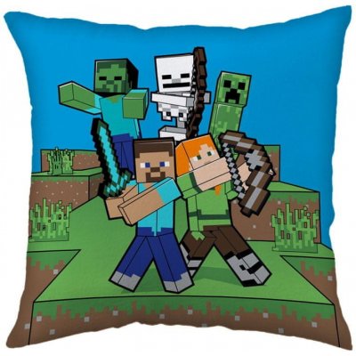 sarcia.eu Minecraft Čtvercový polštář polštář OEKO-TEX 40x40 – Zbozi.Blesk.cz