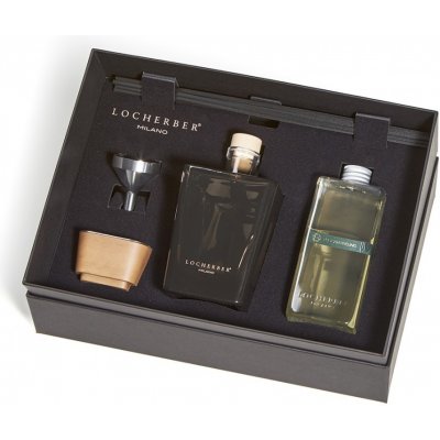 Locherber Milano Dárková sada GIFT BOX 500 ml TUSCAN FEELING: aroma difuzér 500 ml, náplň 500 ml, tyčinky, trychtýřek a víčko z ořechového dřeva – Hledejceny.cz