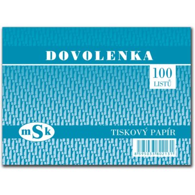 MSK 213 Dovolenka A6 – Hledejceny.cz