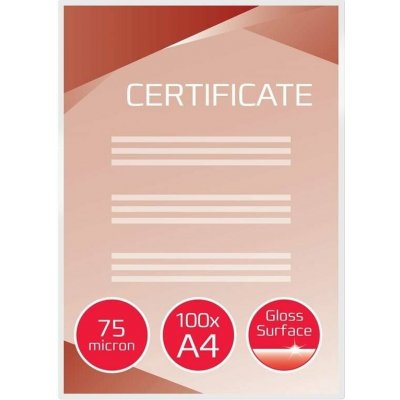 Laminovací fólie GBC A4/150 lesklé - balení 100 ks (3740400) – Zboží Živě