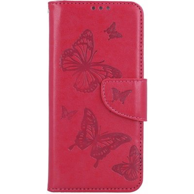 Pouzdro TopQ Xiaomi Redmi Note 11 knížkové Butterfly růžové