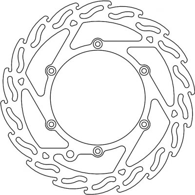 MOTO-MASTER Flame Fixed brzdový kotouč - PŘEDNÍ BRZDA KTM SX/SXF/EXC/EXCF 125-> (1992-2023) - průměr 260mm | Zboží Auto