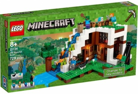 LEGO® Minecraft 21693 Základna ve vodopádu