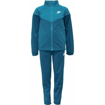 Nike K SPORTSWEAR DF TRACKSUIT PK FZ dětská tepláková souprava modrá – Zboží Mobilmania