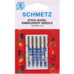 Jehly Schmetz 130/705 H-E V3S embroidery (3x75, 2x90) - vyšívací jehly – Zboží Dáma