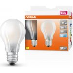 Osram sada 2x LED filamentová žárovka E27, A75, 7,5W, 1055lm, 4000K, neutrální bílá, matná – Hledejceny.cz