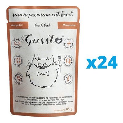 GUSSTO Cat Fresh Wild Boar 24 x 85 g