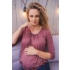 Těhotenské a kojící tričko Těhotenské a kojící tričko Kangaroo milk & love Růžová