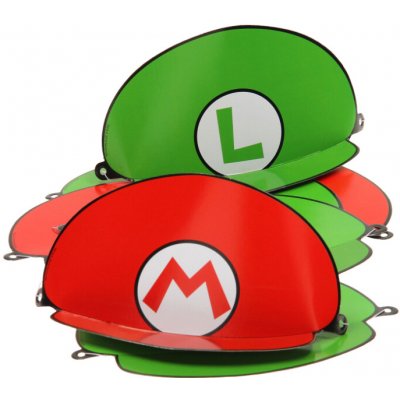 Amscan Party papírové čepice Super Mario 8ks – Zboží Dáma
