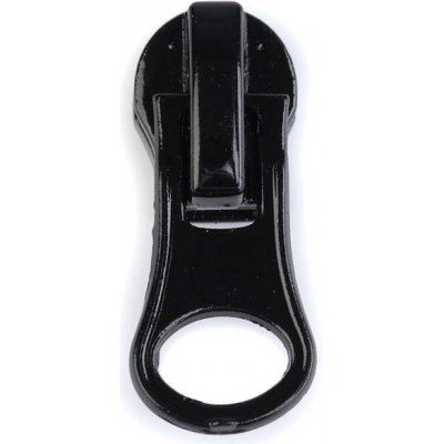 Jezdec ke spirálovým voděodolným zipům No 7, střední, černá – Zboží Mobilmania