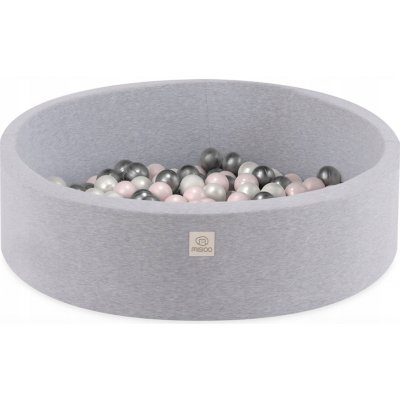 Misioo suchý bazén s míčky 90 x 30 cm šedý smart + 200 míčků – Zboží Dáma