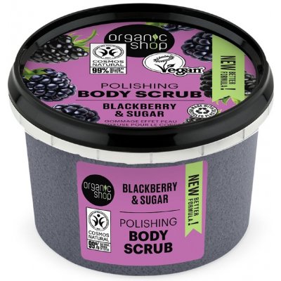 Organic Shop polishing body scrub blackberry & sugar 250 ml – Hledejceny.cz