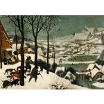 Obrazy - Brueghel, Pieter (st.): Lovci ve sněhu (leden) - reprodukce obrazu – Sleviste.cz