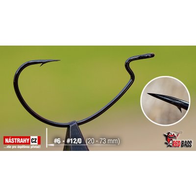 RedBass Offsetový háček Hunter Sickle velikost 4/0 5 ks – Zboží Dáma