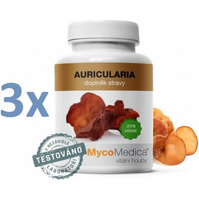 MycoMedica Auricularia polytricha Bylinné kapsle 3 x 90 kapslí – Hledejceny.cz