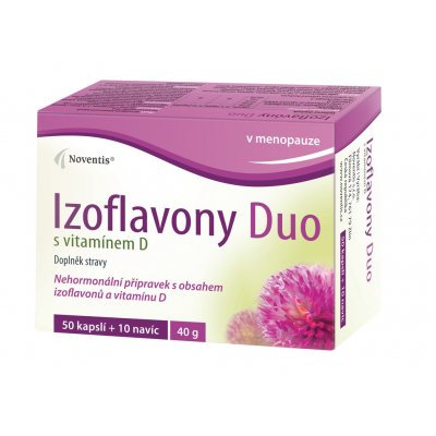 Noventis Izoflavony Duo s vitamínem D 60 kapslí
